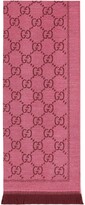 Thumbnail for your product : Gucci GG jacquard pattern knitted scarf