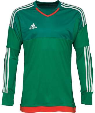 adidas Mens 3 Stripe Top 15 ClimaCool Padded Goalkeeper Shirt Green/White