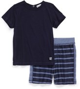 Thumbnail for your product : Splendid Stripe Active Crew Set (Baby Boys)