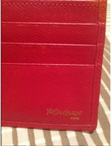 Thumbnail for your product : Yves Saint Laurent 2263 YVES SAINT LAURENT Red Leather Wallet