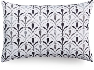 Charter Club Damask Designs Scallop Geo Embroidered 12" x 18" Decorative Pillow, Created for Macy's Bedding