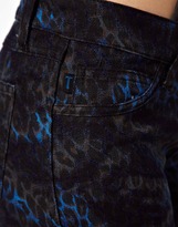 Thumbnail for your product : Tripp NYC Reversible Jean in Cheetah Print