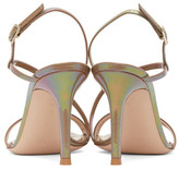 Thumbnail for your product : Gianvito Rossi Beige Iridescent Manhattan 85 Heels