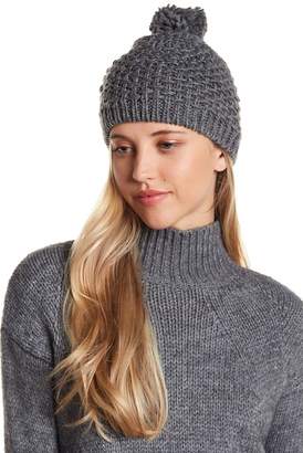 Vince Camuto Solid Knit Pompom Beanie