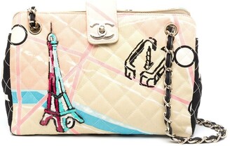 Chanel Pre-owned Paris Map Shoulder Bag