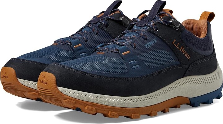 L.L.Bean Access Hiker Low Men's Shoes Carbon Navy : 7 D - Medium, Leather/Textile