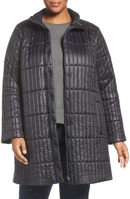Eileen Fisher Plus Size Women's Recycled Nylon Blend Quilted Jacket