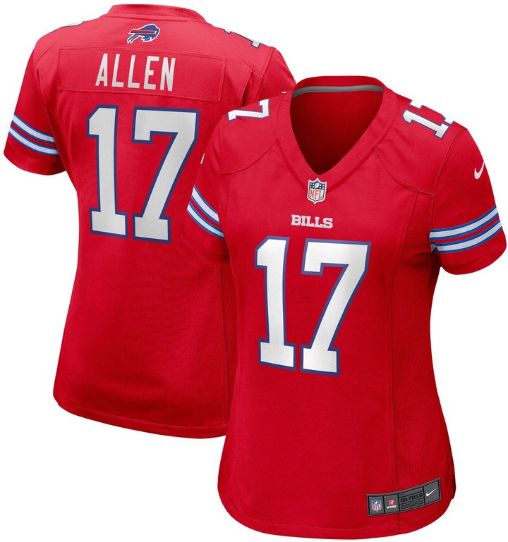 Nike Women's Josh Allen Red Buffalo Bills Alternate Game Jersey