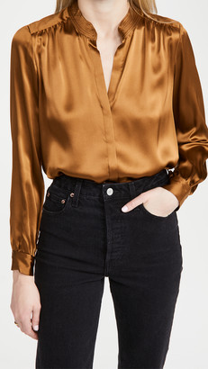 copper satin top