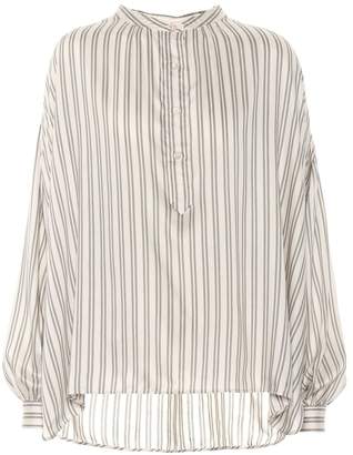 Isabel Marant Ilda striped silk-blend blouse