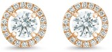 Thumbnail for your product : De Beers Jewellers 18kt rose gold Aura round brilliant diamond studs