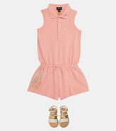 Thumbnail for your product : Polo Ralph Lauren Kids Polo stretch-cotton playsuit