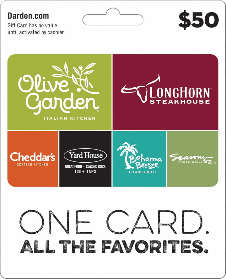 Darden Restaurants $50 Gift Card