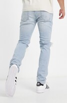 Thumbnail for your product : Topman Blowout Ripped Skinny Fit Jeans