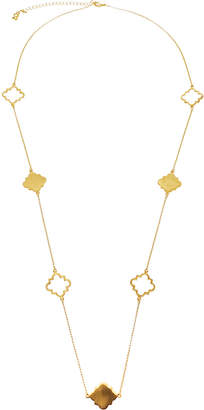 Twos Company Two's Company Long Clover Necklace