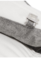 Thumbnail for your product : Loro Piana Two-tone Brushed-cashmere Mittens - White