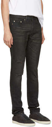 Saint Laurent Black Holes Low-Waisted Skinny Jeans