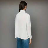 Thumbnail for your product : Maje Blouse with embroidered ruffles