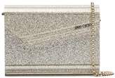 Thumbnail for your product : Jimmy Choo silver metallic Candy glitter clutch bag