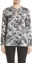 Thumbnail for your product : Lafayette 148 New York Eli Print Silk Blouse (Nordstrom Exclusive)