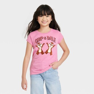 Disney Girls' Chip & Dale Short Sleeve Graphic T-Shirt -