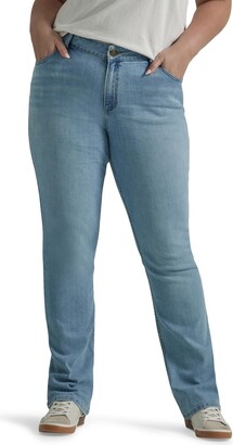 Side Elastic Plus Size Stretch Jeans With Elastic Waist Side