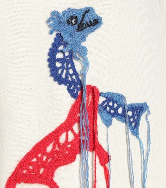 Loewe Embroidered wool cardigan