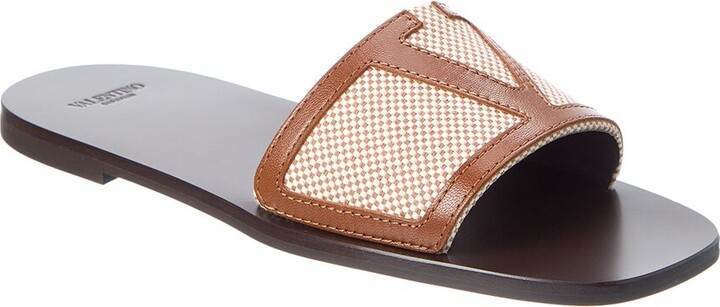 Valentino Viva Superstar Canvas & Leather Sandal