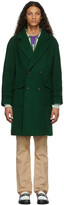 Thumbnail for your product : Awake NY Green Wool Double-Breasted Coat