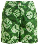 Thumbnail for your product : Stella Jean Tie Dye Print Cotton Shorts - Womens - Green