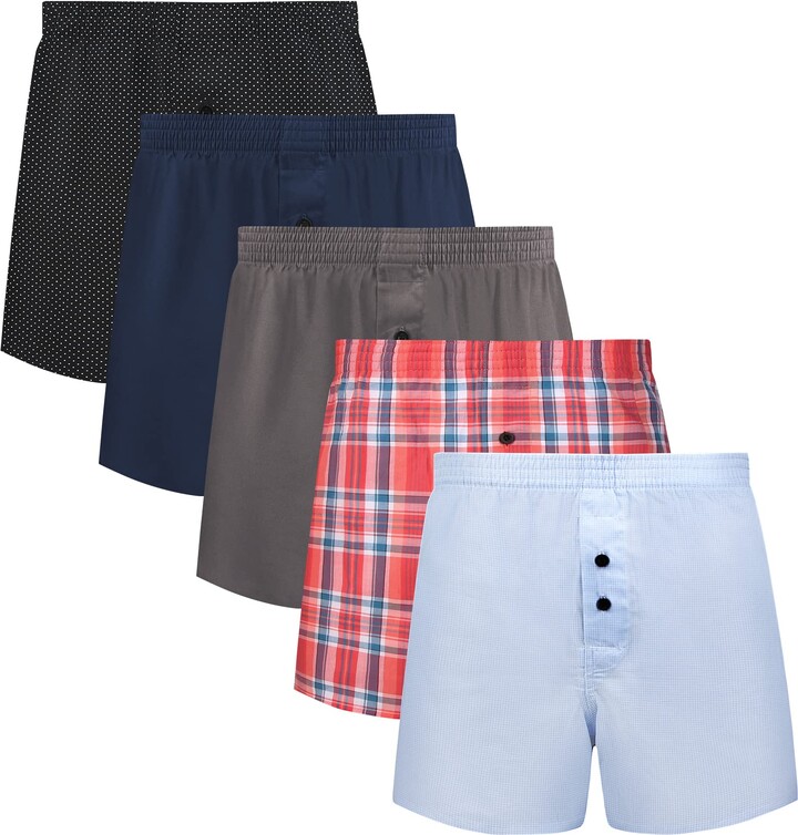 5Mayi Mens Boxers Shorts Multipack Mens Underwear Man Cotton Woven