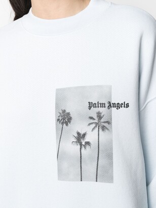 Palm Angels Palm-Print Sweatshirt
