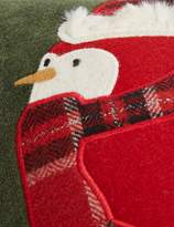 Thumbnail for your product : Marks and Spencer Velvet Robin Applique Cushion