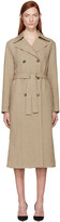 Thumbnail for your product : Nina Ricci Beige Linen Canvas Trench Coat