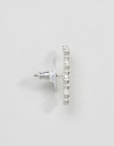 Thumbnail for your product : Pilgrim Silver Plated Gem Drop Earrings