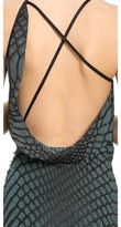 Thumbnail for your product : M Missoni Web Relief Open Back Maxi Dress