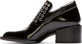 Thumbnail for your product : Jil Sander Black Eyelet Accent Lanika Heeled Loafers