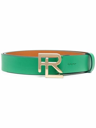 Ralph Lauren Logo-Buckle Leather Belt