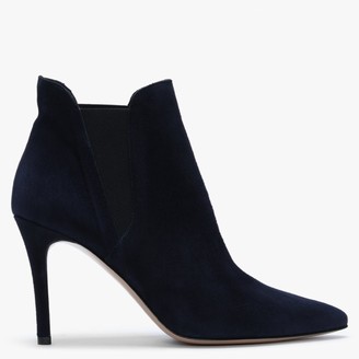 blue suede ankle boots uk