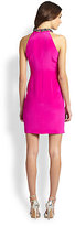 Thumbnail for your product : Carmen Marc Valvo Embellished Silk Cocktail Dress