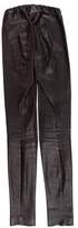 Thumbnail for your product : The Row Leather Low-Rise Leggings