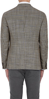 Luciano Barbera MEN'S CHECKED SILK-WOOL TWO-BUTTON SPORTCOAT