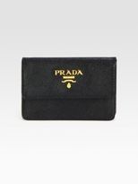 Thumbnail for your product : Prada Saffiano Lux Flap Card Case