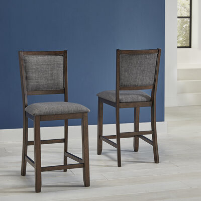 Winston Porter Gosdon Upholstered Side Chair in Brown