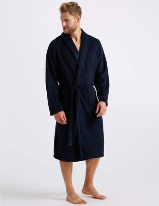 Marks and Spencer Supersoft Fleece Dressing Gown with Belt