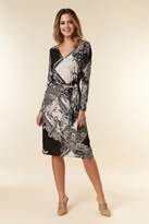 Thumbnail for your product : WallisWallis PETITE Khaki Patchwork Paisley Midi Dress