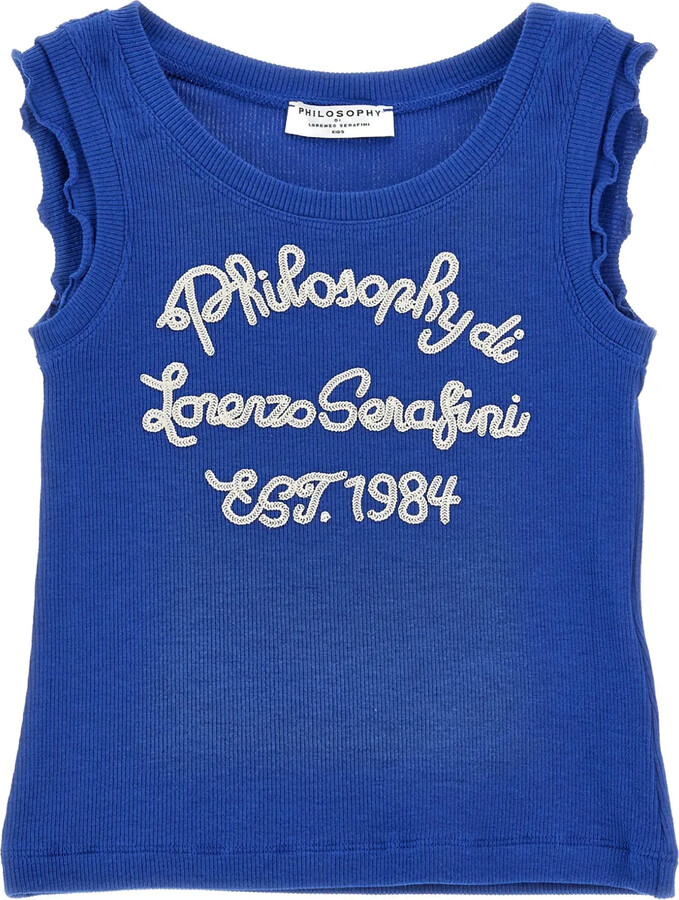 Philosophy di Lorenzo Serafini Kids Ruffled-Trim Top