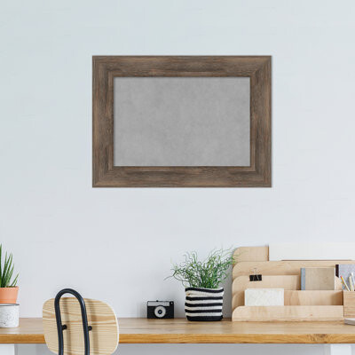 Laurel Foundry Modern Farmhouse Hardwood Mocha Framed Magnetic Board