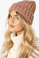 Thumbnail for your product : boohoo Chunky Chocolate Ribbed Beanie