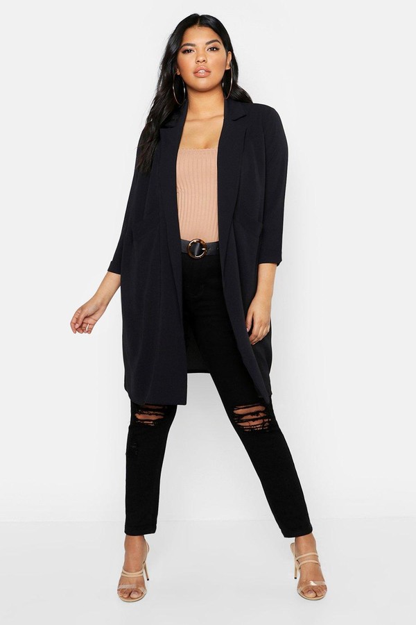 black duster jacket womens